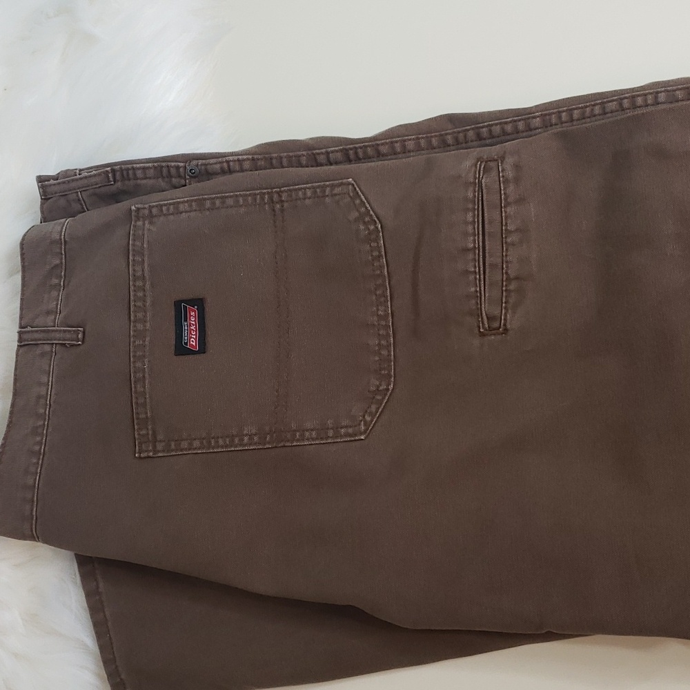 Dickies Mens Brown Work Pants Sz 42" x 32"